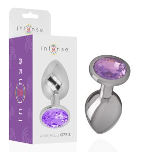 Intense metal butt plug size L Purple