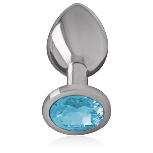 Intense métal plug anal taille L Bleu