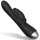 Black & Silver Adam Stimulating Vibe Silicone Rechargeable Black