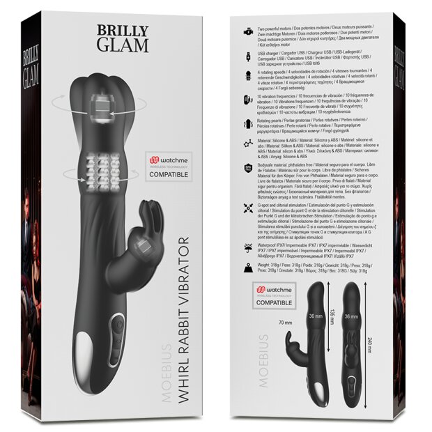 Brilly Glam Rabbit Vibrator & Rotator