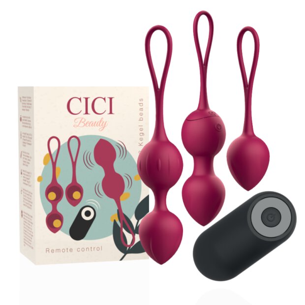 Cici Beauty Premium 3 Silicone Vibrating Cone Beads