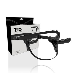 Fetish Submissive Silicone Strap-On Black 16 cm G-Spot