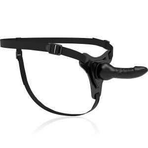 Fetish Submissive Silicone Strap-On Black 16 cm Realistic