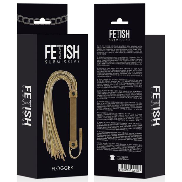 Fetish Submissive Origin Flogger Vegan Leather