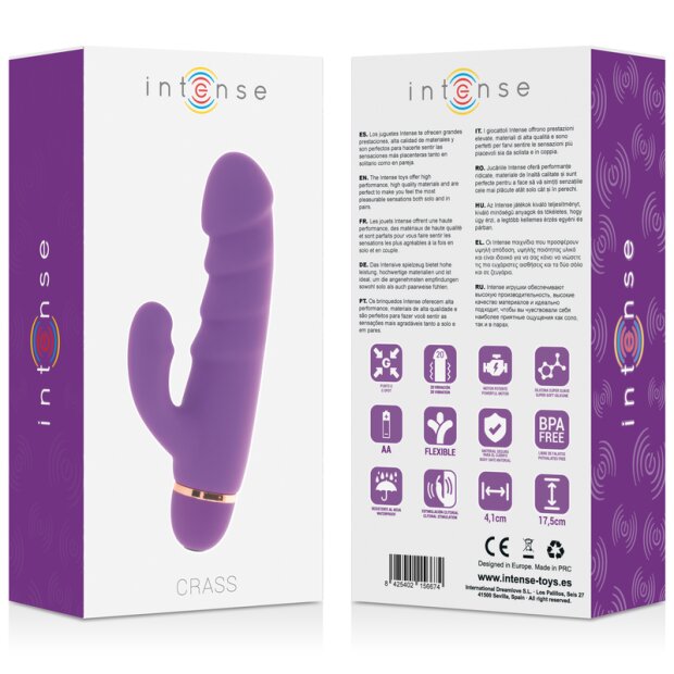 Intense Vibrateur avec 20 vitesses en violet