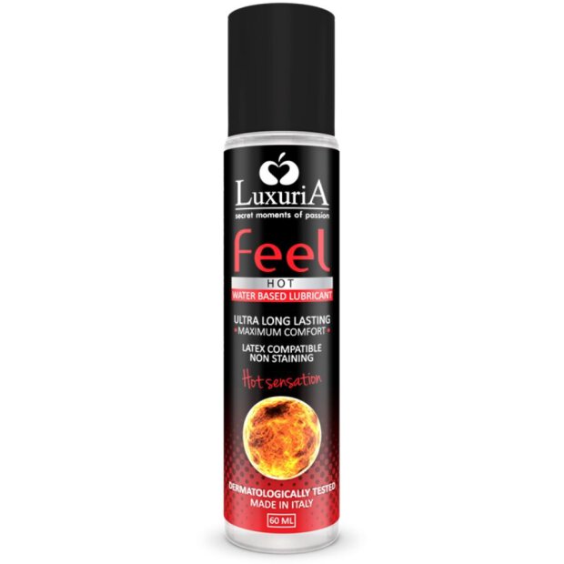 Luxuria Feel Hot Sensation Water Based Lubricant 60 ml