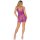 Leg Avenue Daisy Crochet Mini Dress One Size - Purple