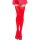 Leg Avenue Nylon Thigh Highs With Bow Red One Size