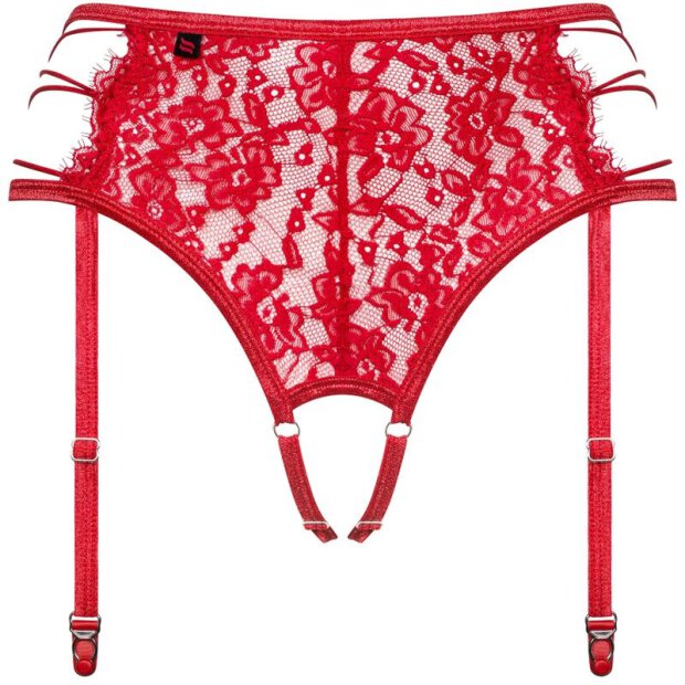 Obsessive Rediosa garter belt red S/M