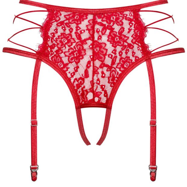 Obsessive Rediosa garter belt red S/M