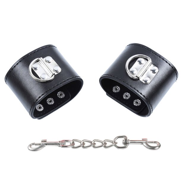 OHMAMA menottes avec rivets chaîne en argent