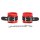 Ohmama Menottes poignets avec boucle Rouge Noir