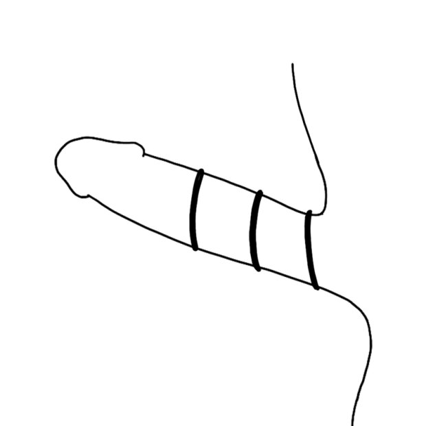 Ohmama 3 anneaux en silicone pour le pénis et les testicules
