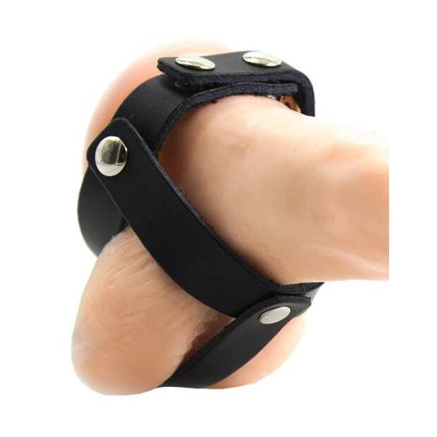 OHMAMA Testicles Cage Leather Black