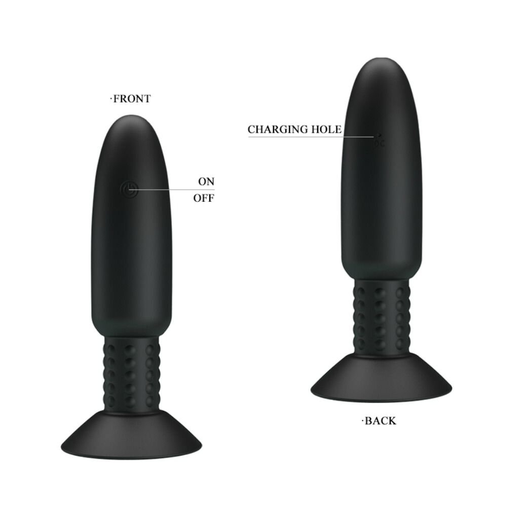 Pretty Love Anal Plug mit Vibration und Rotation schwarz 3,6 cm, 66,95 €