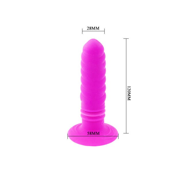 Pretty Love Analtwist 2 anal plug with 10 vibrations and pink suction cup