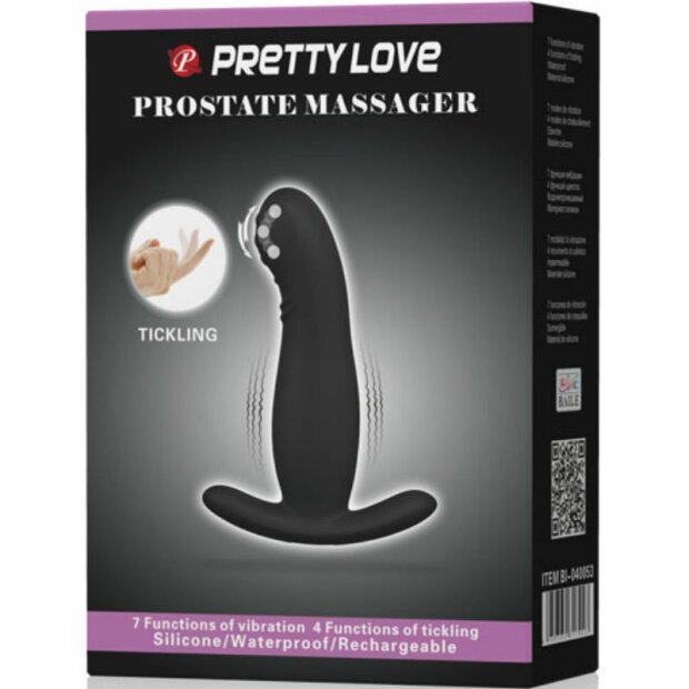 Pretty Love anal plug with prostate massage and vibration black