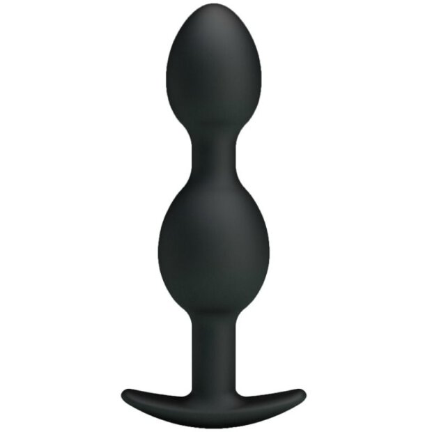 Pretty Love Silicone Plug anal avec boules noir 2,8 cm