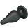 Pretty Love silicone anal plug with suction cup black 5,5 cm