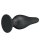 Pretty Love silicone anal plug with suction cup black 5,5 cm