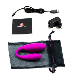 Pretty Love Climax Doppel Stimulator für Paare pink