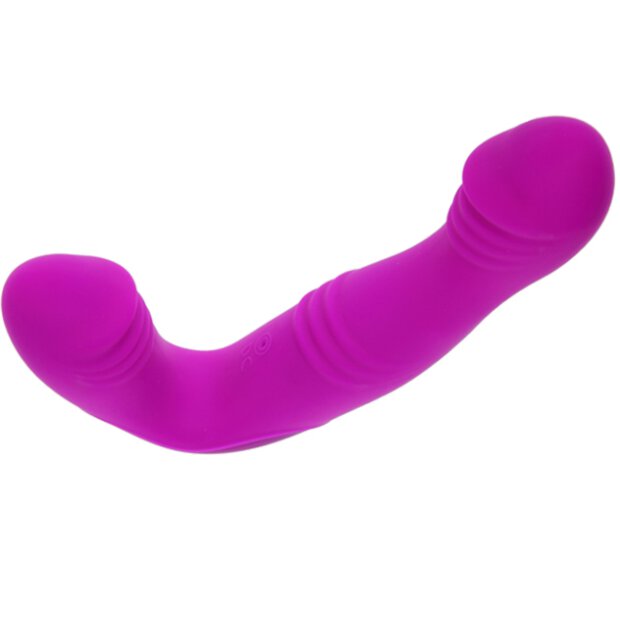 Pretty Love Angelo double dildo for couples purple 18,7 cm