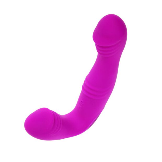 Pretty Love Angelo double dildo for couples purple 18,7 cm