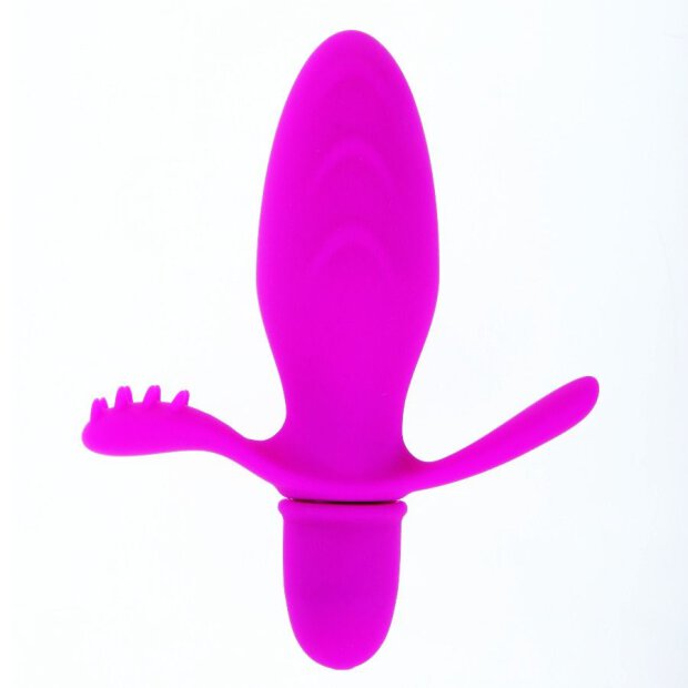 Pretty Love Flirtation Fitch vibrator with clitoral stimulation pink