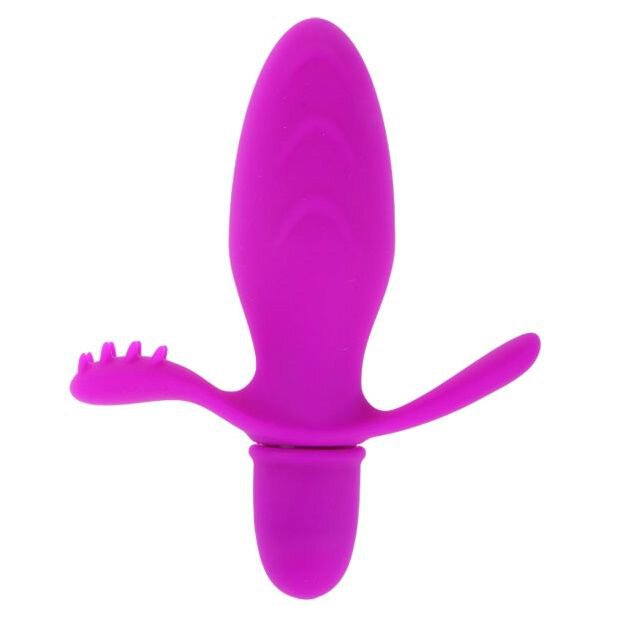 Pretty Love Flirtation Fitch vibrator with clitoral stimulation pink