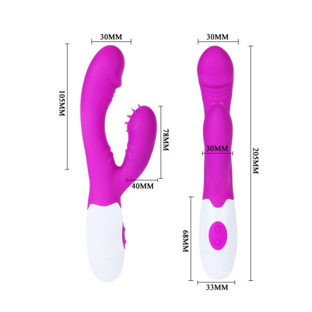 Pretty Love Flirtation Andre Mini Vibrator mit Klitoris Stimulation pink