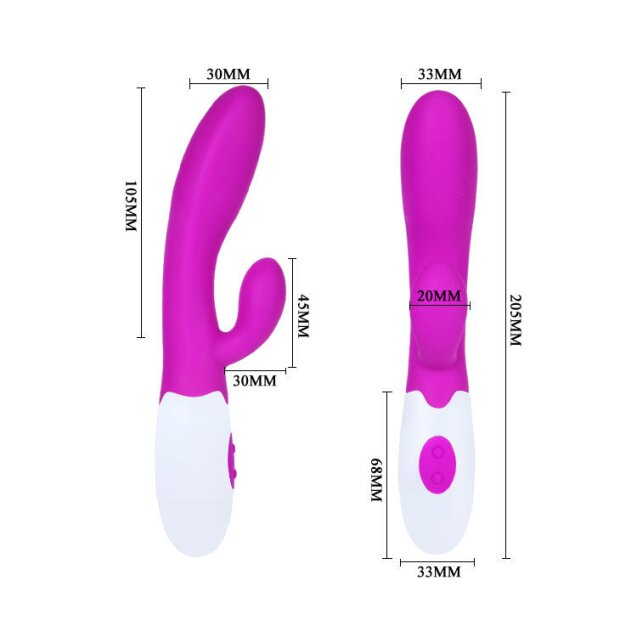 Pretty Love Flirtation Alvis Vibrator mit Klitoris Stimulation pink
