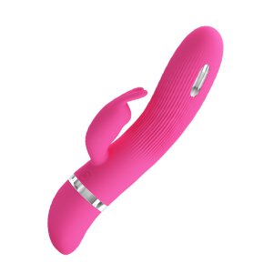 Pretty Love G-spot and clitoris rabbit vibrator pink