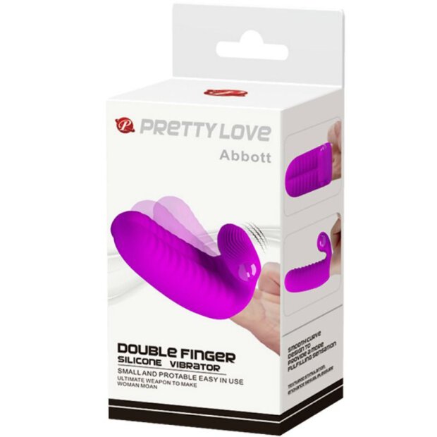 Pretty Love Abbott Vibromasseur à double embout avec stimulation du clitoris rose