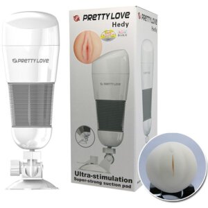 Pretty Love Hedy Mastubator with suction cup white