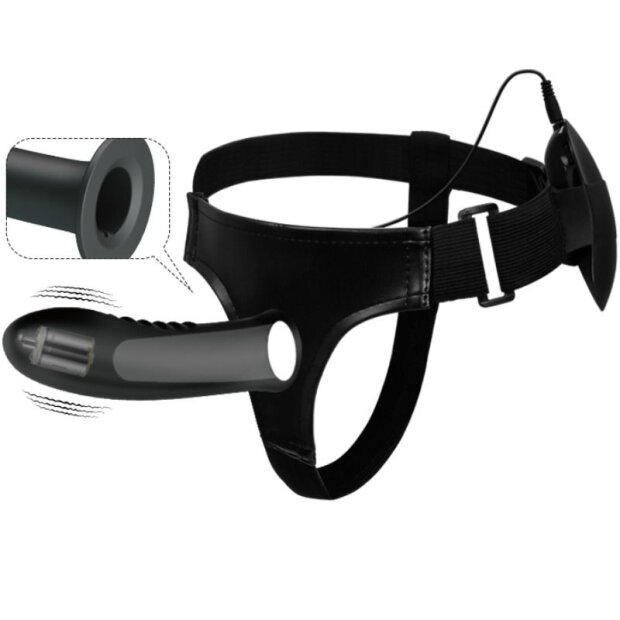 Pretty Love Myron Strap on with dildo and vibration black