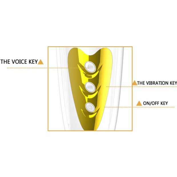 Pretty Love Sally mit Saugnapf, Vibration und Sound