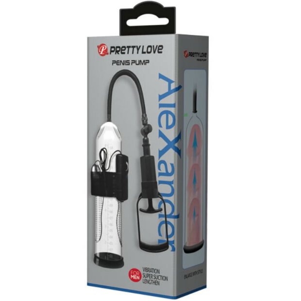 Pretty Love Alexander Penispumpe mit Vibration transparent