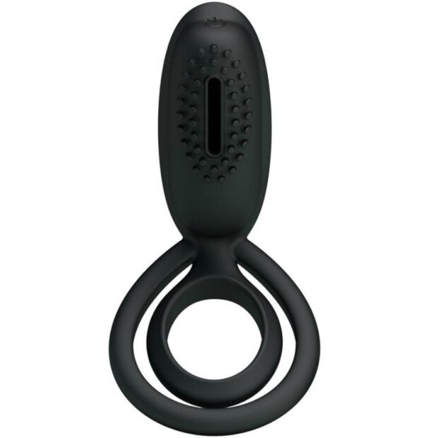 Pretty Lover Esther cock ring with clitoral stimulation black