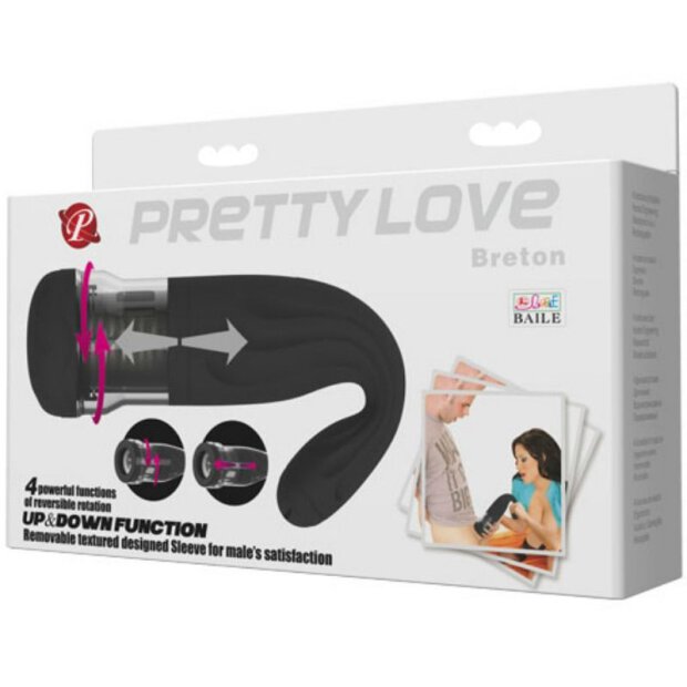 Pretty Love Male Breton multifonction masturbateur noir