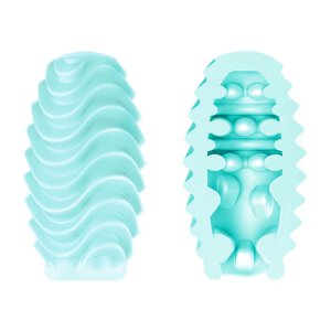 Pretty Love double-sided mastubartor egg blue