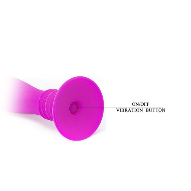 Pretty Love Booty Passion Vibrations Anal Plug mit Saugnapf pink