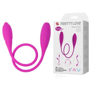 Pretty Love Snaky Peitsche/Doppelvibrator pink