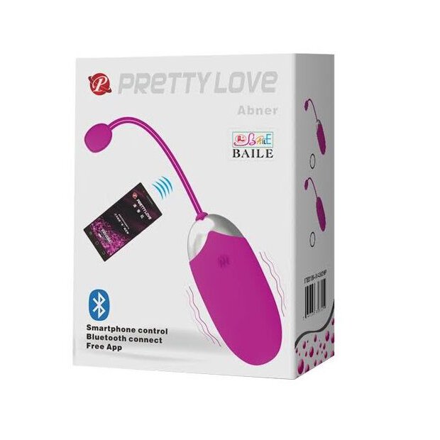 Pretty Love Abner App Vibro-Ei mit Fernbedienung pink