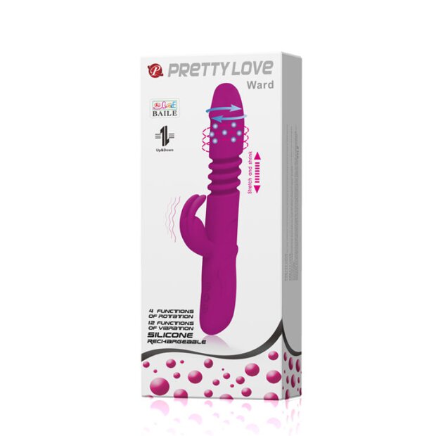 Pretty Love Ward Rabbit Up & Down Vibrator pink