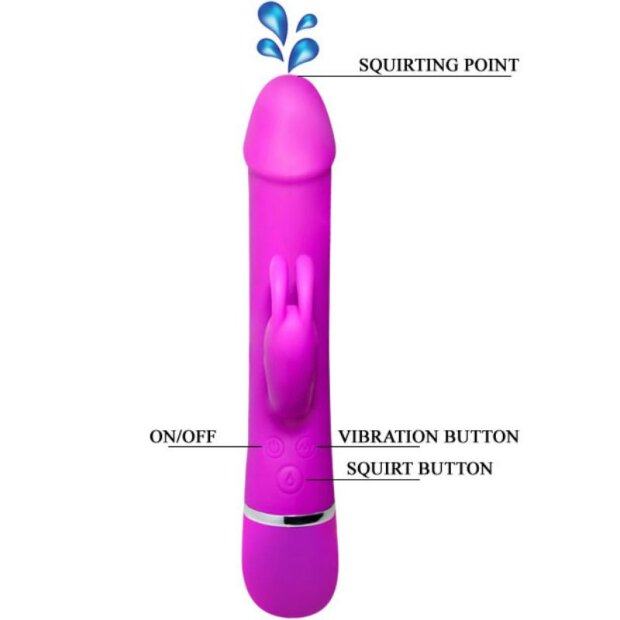 Pretty Love Henry Vibrator mit Spritzfunktion pink