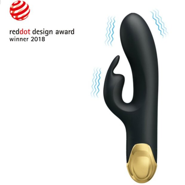 Pretty Love Smart Double Pleasure Vibrator schwarz gold