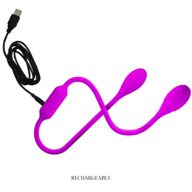 Pretty Love Dream Lovers Whip 2 Peitsche/Doppelvibrator pink