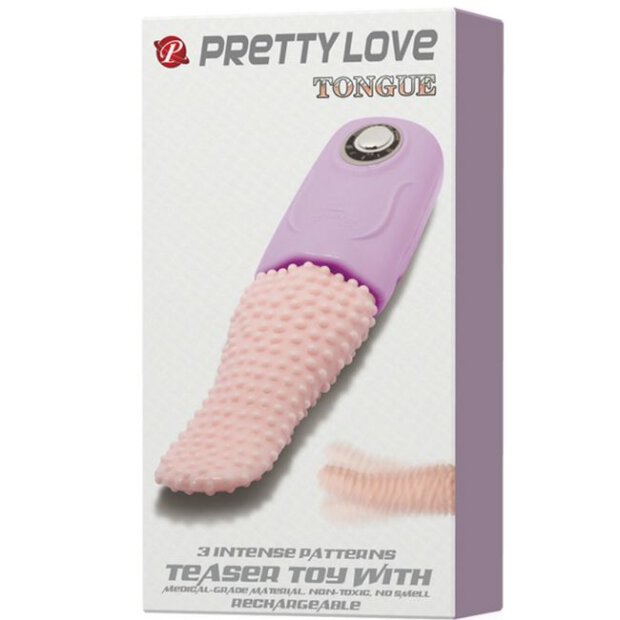 Pretty Love Zungen-Teaser mit Noppen pink