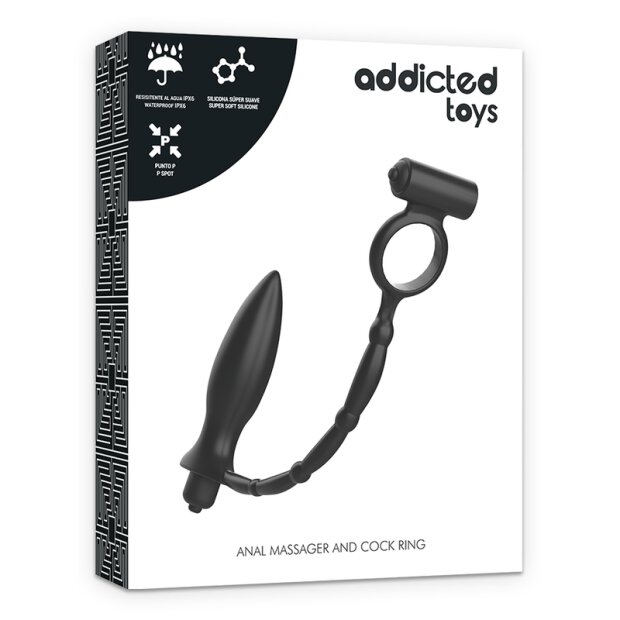 Addicted Toys Anal Massager And Cock Ring