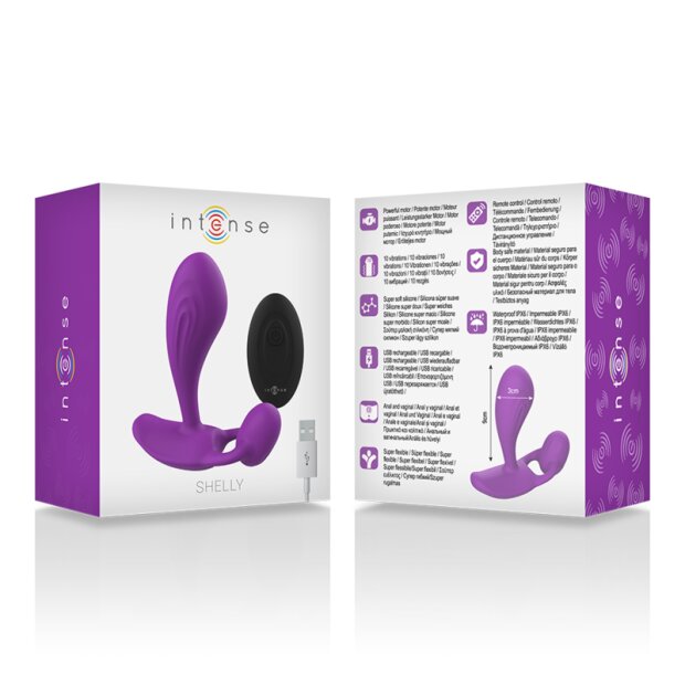 Intense Analplug mit Vibration in Lila